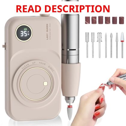 Nail Drill E-File Kit 35000RPM (Pink)