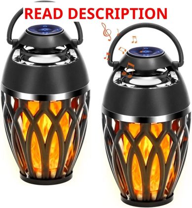 Vanten 2-Pack Outdoor Bluetooth Flame Speaker