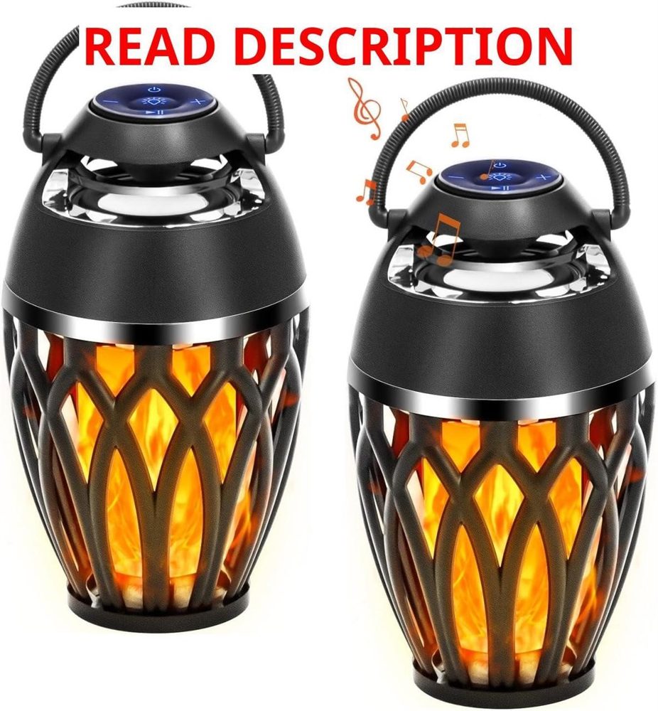 Vanten 2-Pack Outdoor Bluetooth Flame Speaker