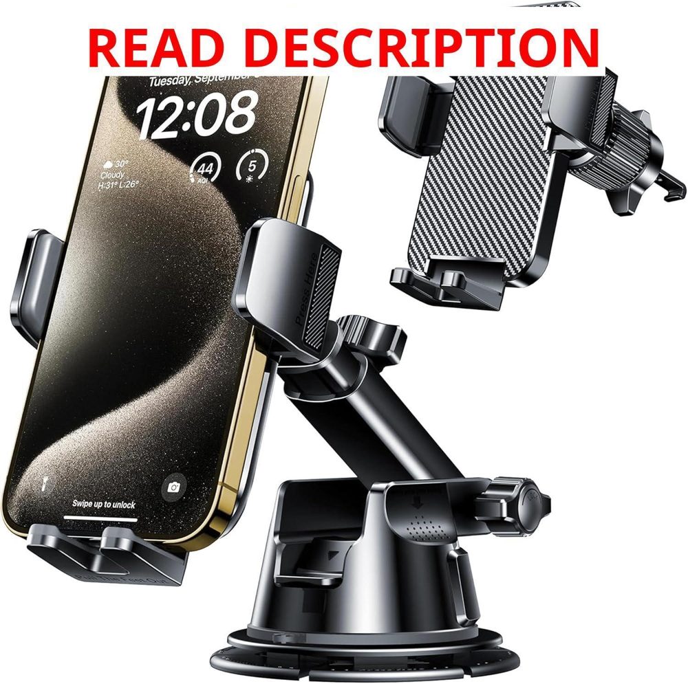 Qifutan Dash Mounted Phone Holder for Car Mount
