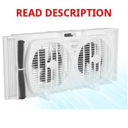 Comfort Zone 3-Speed Window Fan White