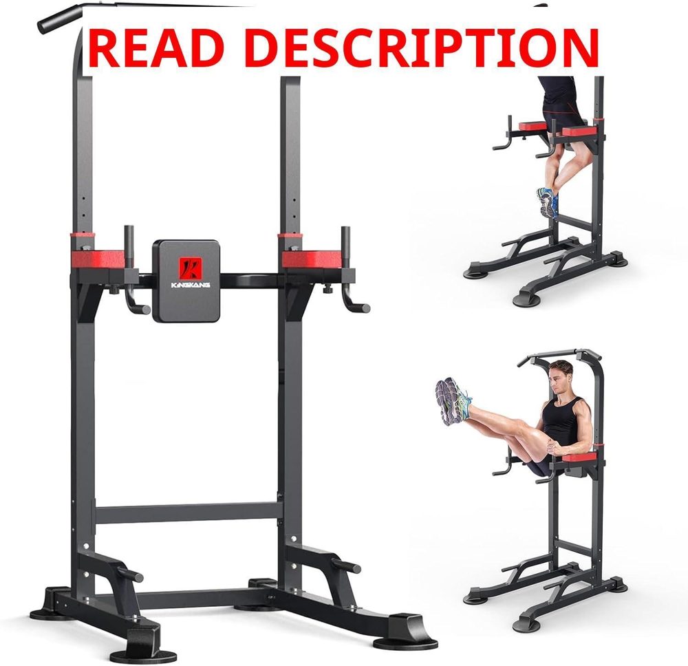 Power Tower Dip Station Pull-Up Bar 450LBS
