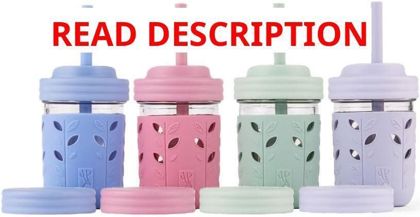 Elk and Friends Kids Glass Cups 8oz 4 Pack