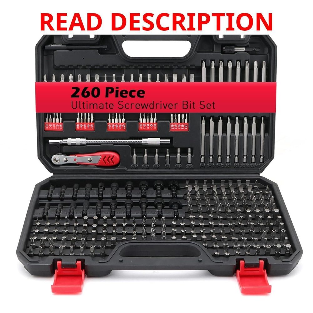 260-Piece Precision Screwdriver Bit Set