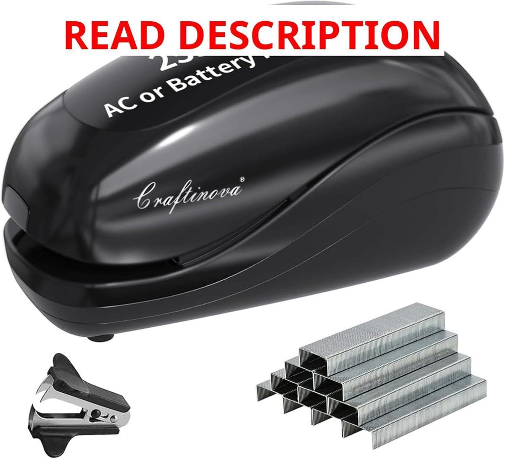 Electric Stapler 2000 Staples 25 Sheets
