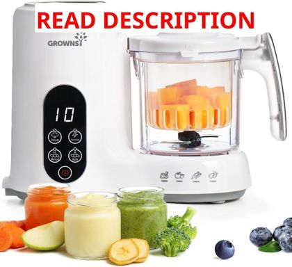 Grownsy Baby Food Maker with Steam Basket