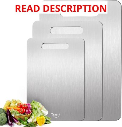 Titanium Cutting Board Set of 3 Food-Grade