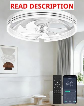 AIKVSXER 20" Ceiling Fan with Lights