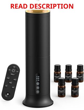 Waterless Diffuser with 5 Scent Oils Remote