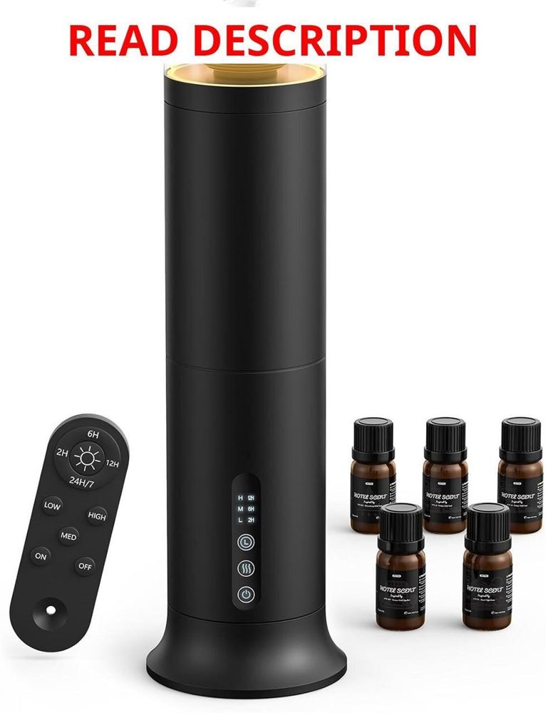 Waterless Diffuser with 5 Scent Oils Remote