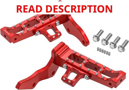 NICECNC Wider Foot Pegs 6061-T6 Aluminum Red