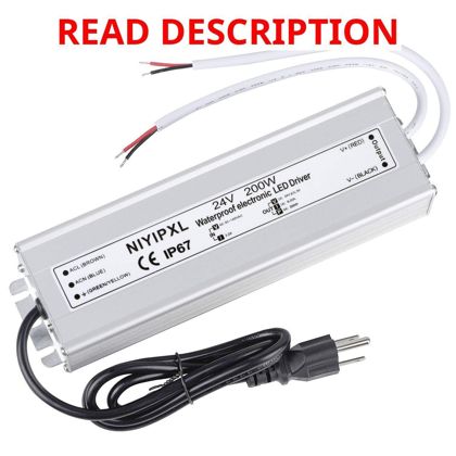LED Driver 200W 24V DC IP67 Power Supply