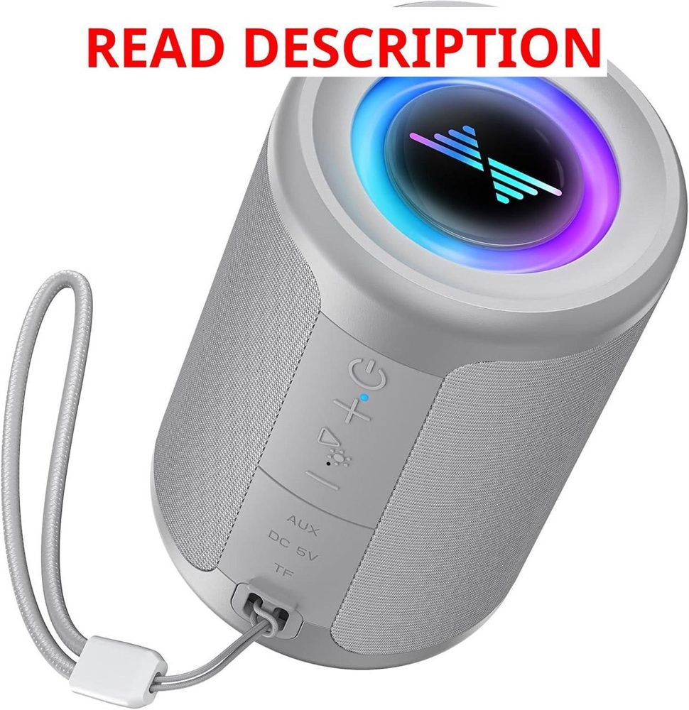 LENRUE Bluetooth Speaker with Lights 5.3