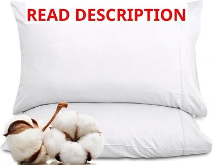 Royale Linens 300TC Cotton Pillowcases Set 2