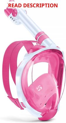 WSTOO Kids Full Face Snorkel Mask 180 View
