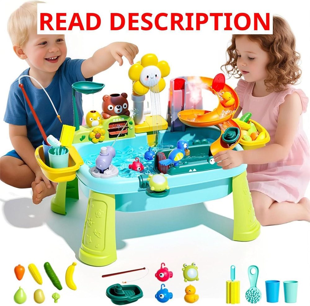 Ploomi Toddler Sand Water Table with Pump