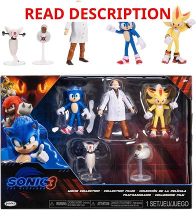 Sonic 3 Movie Action Figures Wave 3 Mini Pack