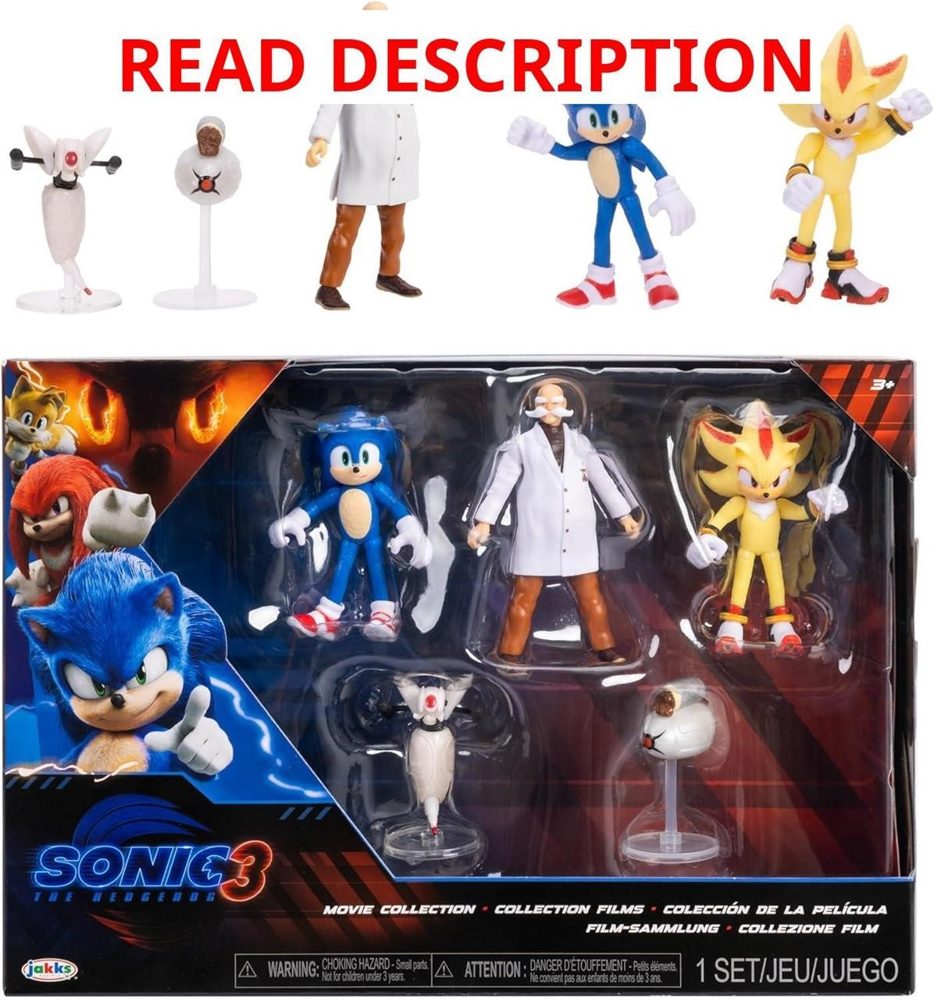 Sonic 3 Movie Action Figures Wave 3 Mini Pack