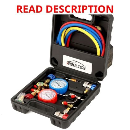 3-Way AC Manifold Gauge Set with Hose