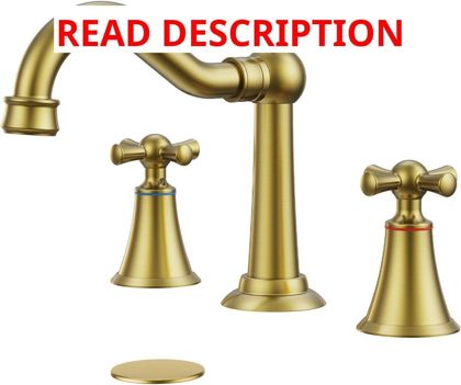 Hurran 8" Widespread Brushed Gold Faucet