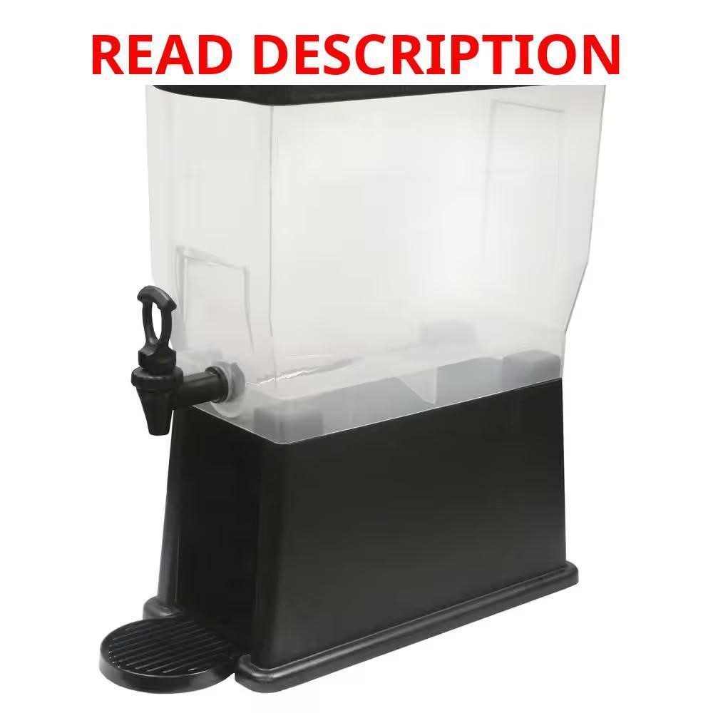Winco 3 gal. BPA-Free Slim Beverage Dispenser