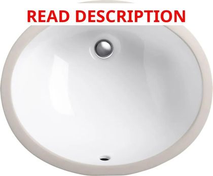 KOHLER Caxton White Undermount Sink 17x14