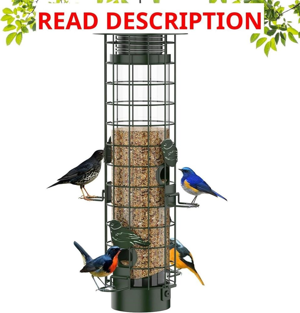 Squirrel Proof Bird Feeder Metal Mesh 3LB
