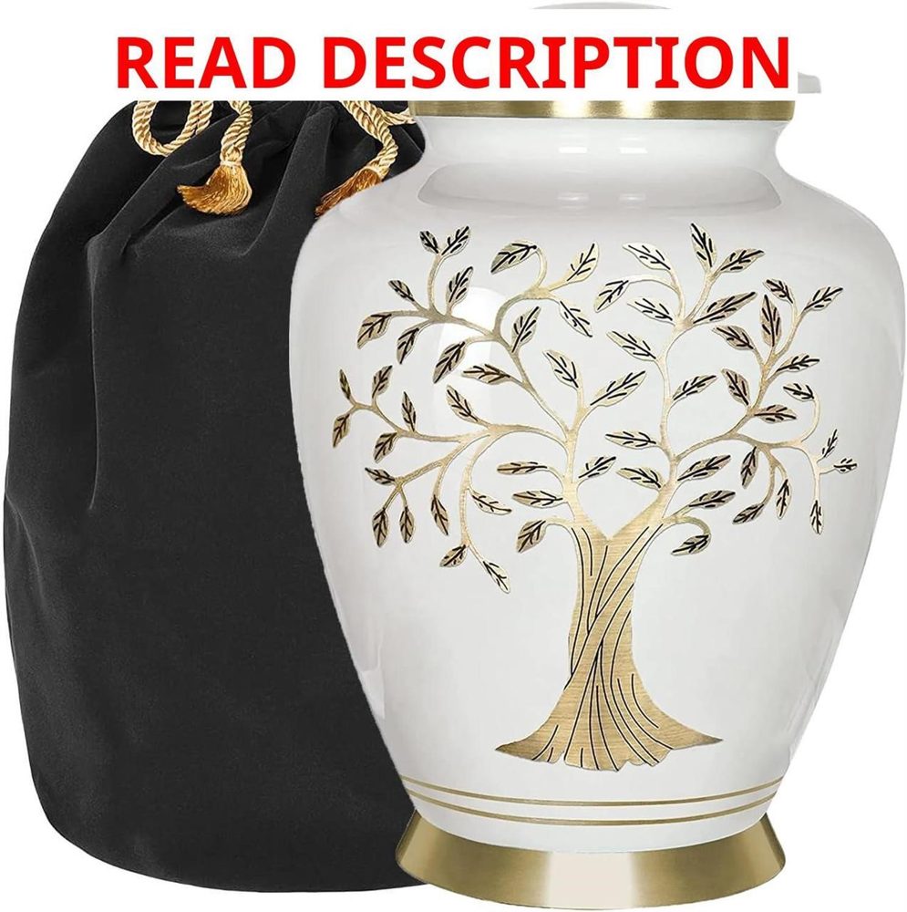 Trupoint Cremation Urn Tree of Life White