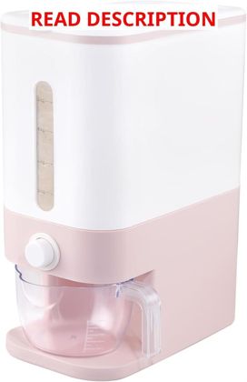 Rubtlamp Pink Rice Dispenser with Cup