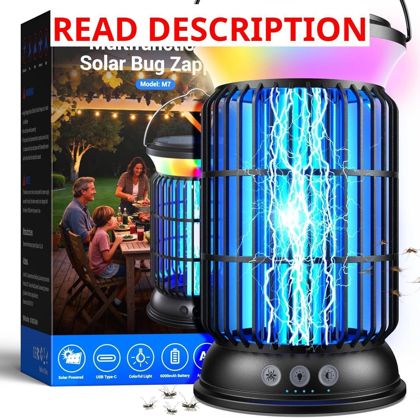 Solar Bug Zapper 4200V IPX6 Auto On/Off