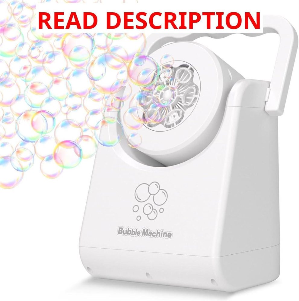 IFLOVE Kids Bubble Machine 3+ Blower (White)