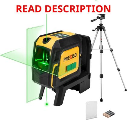 PREXISO Laser Level with Tripod & Plumb Dots