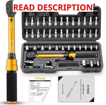 YIYEIE Torque Wrench Set 1/4" 10-230 in-lb