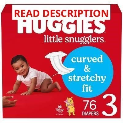 Huggies Little Snugglers Diapers Size 3 76ct