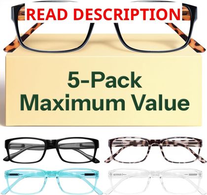 Gaoye 1.5 Reading Glasses Blue Light Pack