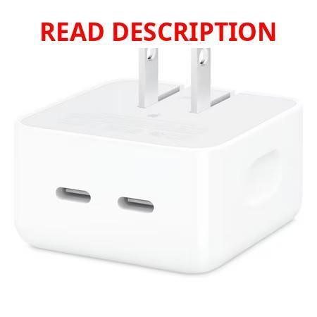 Apple 35W Dual USB-C Port Compact Charger