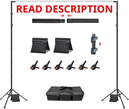 Hemmotop 3-in-1 Backdrop Stand 10x8.5ft