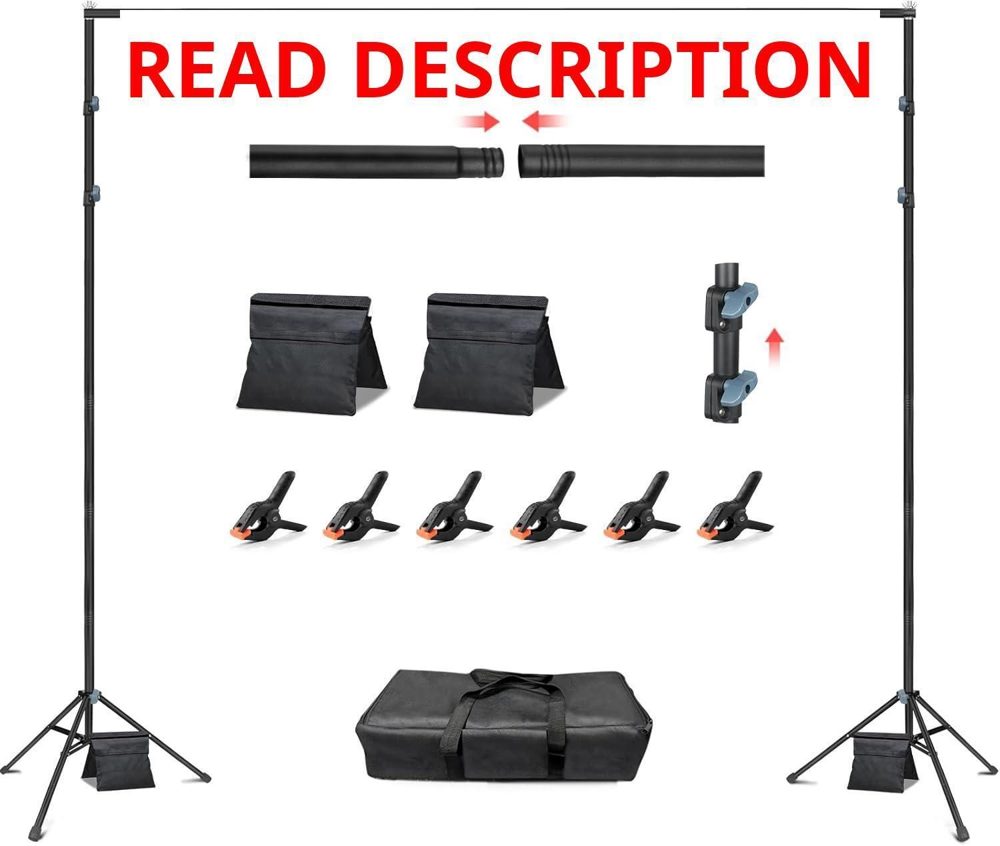 Hemmotop 3-in-1 Backdrop Stand 10x8.5ft