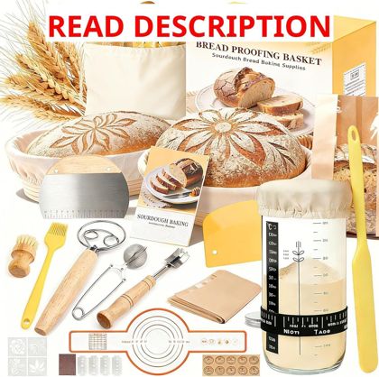 Sourdough Starter Kit: Proofing Basket & Tools