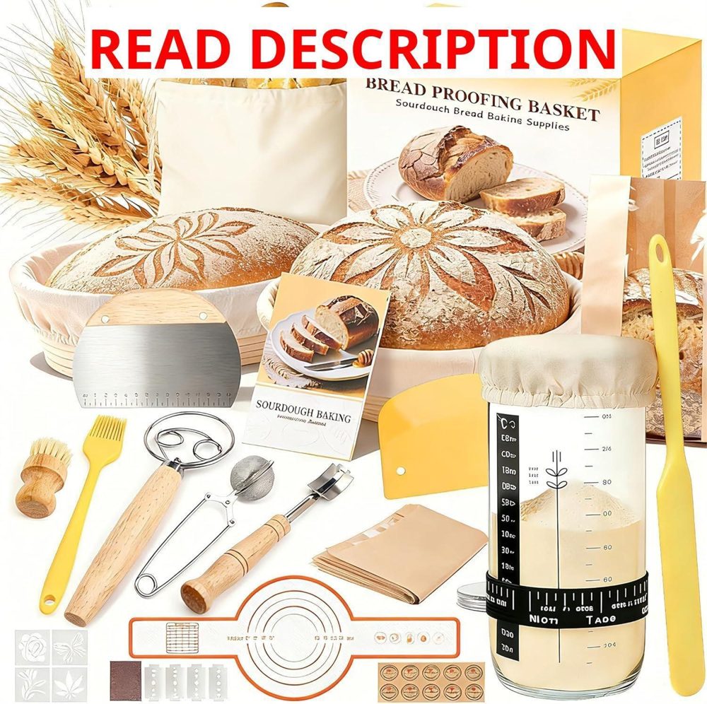 Sourdough Starter Kit: Proofing Basket & Tools