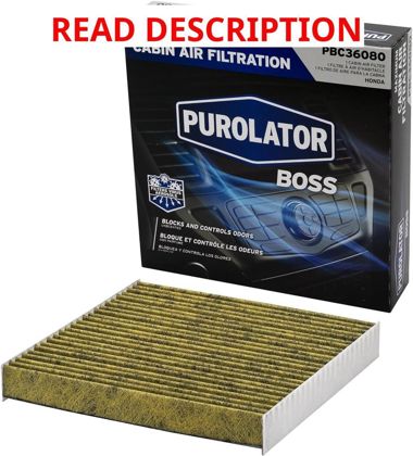 Purolator BOSS Cabin Filter for Honda CR-V