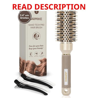 AIMIKE Round Brush 2.4" Boar Bristles