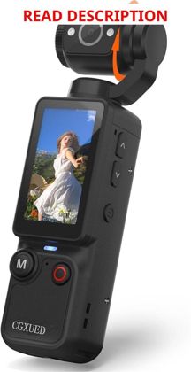 Vlogging Camera with 180 Rotating Lens 32GB