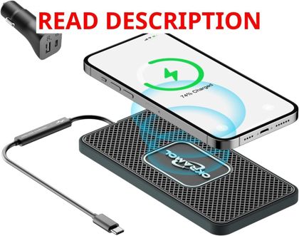 Wireless Car Charger: Type-C Fast Pad (30CM)