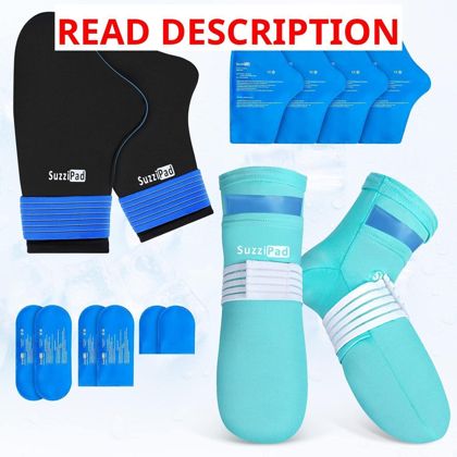 SuzziPad Cold Therapy Socks & Ice Pack S/M
