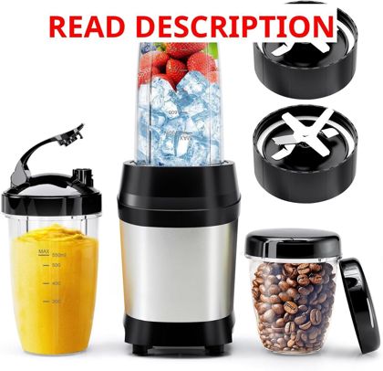Nahida 1200W Blender with 2x6-Fin Blades