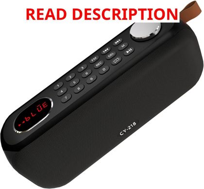 Portable Bluetooth Speaker with FM Radio
