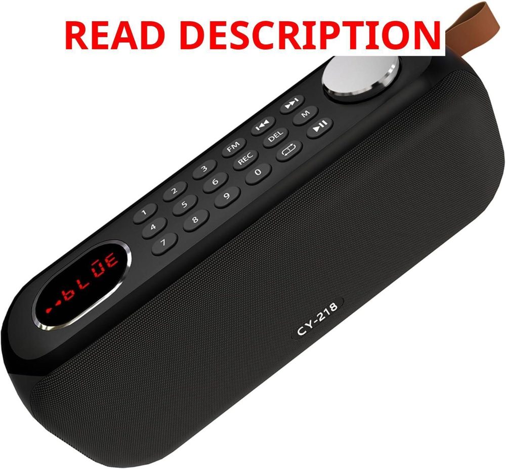 Portable Bluetooth Speaker with FM Radio