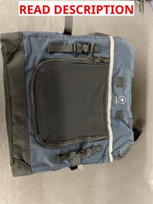 23" Deluxe Pet Carrier With Wheels-Blue