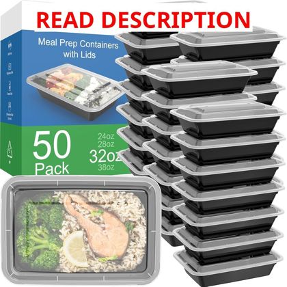 Dealusy 32 oz Meal Prep Containers with Lids